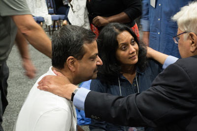 Healing prayer in Chicago.